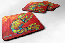 Load image into Gallery viewer, Crawfish Hot Craw Coasters - Set of 4 Lightweight Foam, Absorbent Drink Coasters