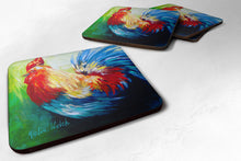 Load image into Gallery viewer, Bird - Rooster Chief Big Feathers Coasters - Set of 4 Lightweight Foam, Absorbent Drink Coasters