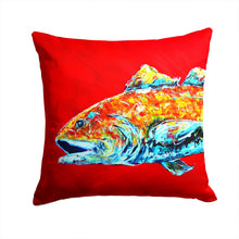 Load image into Gallery viewer, Red Fish Alphonzo Head Canvas Throw Pillow - 14x14 Decorative Pillow – Art for Your Home &amp; Patio MW1141APW1414
