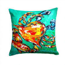 Load image into Gallery viewer, Crab Canvas Throw Pillow - 14x14 Decorative Pillow – Art for Your Home &amp; Patio MW1142PW1414