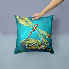 Load image into Gallery viewer, Insect - Dragonfly Matin Canvas Throw Pillow - 14x14 Decorative Pillow – Art for Your Home &amp; Patio MW1144PW1414
