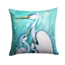 Load image into Gallery viewer, Mother's Love Egret Canvas Throw Pillow - 14x14 Decorative Pillow – Art for Your Home &amp; Patio MW1145PW1414