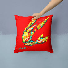 Load image into Gallery viewer, Crawfish Move Over Canvas Throw Pillow - 14x14 Decorative Pillow – Art for Your Home &amp; Patio MW1146PW1414