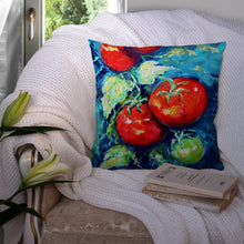 Load image into Gallery viewer, Vegetables - Tomatoes on the vine Canvas Throw Pillow - 14x14 Decorative Pillow – Art for Your Home &amp; Patio MW1148PW1414