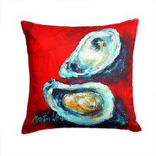 Load image into Gallery viewer, Open up Oyster Canvas Throw Pillow - 14x14 Decorative Pillow – Art for Your Home &amp; Patio MW1149PW1414
