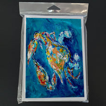 Load image into Gallery viewer, By Chance Crab Greeting Cards - Blank Note Cards – 8-Pack of Artist-Designed Cards with Envelopes