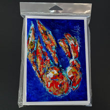Load image into Gallery viewer, Craw Momma Crawfish Greeting Cards - Blank Note Cards – 8-Pack of Artist-Designed Cards with Envelopes