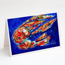 Load image into Gallery viewer, Craw Momma Crawfish Greeting Cards - Blank Note Cards – 8-Pack of Artist-Designed Cards with Envelopes