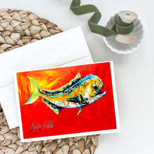 Load image into Gallery viewer, Danny Dolphin Fish Greeting Cards - Blank Note Cards – 8-Pack of Artist-Designed Cards with Envelopes