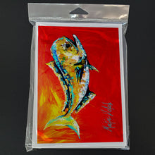 Load image into Gallery viewer, Danny Dolphin Fish Greeting Cards - Blank Note Cards – 8-Pack of Artist-Designed Cards with Envelopes