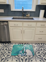 Load image into Gallery viewer, Mother's Love White Crane Machine Washable Memory Foam Mat MW1159RUG