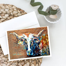 Load image into Gallery viewer, On the Loose Brown Cow Greeting Cards - Blank Note Cards – 8-Pack of Artist-Designed Cards with Envelopes