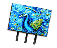 Load image into Gallery viewer, Peacock Straight Up in Blue Leash or Key Holder MW1166TH68