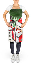 Load image into Gallery viewer, Frosty and Santa Claus Apron – Artist-Designed Kitchen, BBQ &amp; Craft Apron MW1167APRON