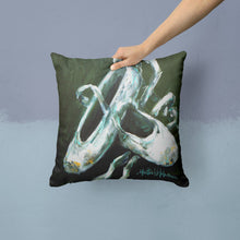 Load image into Gallery viewer, Ballet Golden Toes Canvas Throw Pillow - 14x14 Decorative Pillow – Art for Your Home &amp; Patio MW1168PW1414