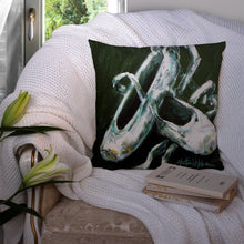 Load image into Gallery viewer, Ballet Golden Toes Canvas Throw Pillow - 14x14 Decorative Pillow – Art for Your Home &amp; Patio MW1168PW1414
