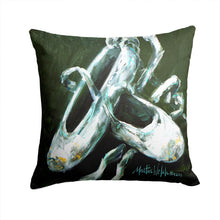 Load image into Gallery viewer, Ballet Golden Toes Canvas Throw Pillow - 14x14 Decorative Pillow – Art for Your Home &amp; Patio MW1168PW1414