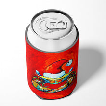 Load image into Gallery viewer, Crab in Santa Hat Santa Claws Can or Bottle Hugger MW1169CC