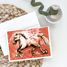 Load image into Gallery viewer, Shadow the Horse in Red Greeting Cards - Blank Note Cards – 8-Pack of Artist-Designed Cards with Envelopes