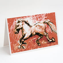 Load image into Gallery viewer, Shadow the Horse in Red Greeting Cards - Blank Note Cards – 8-Pack of Artist-Designed Cards with Envelopes