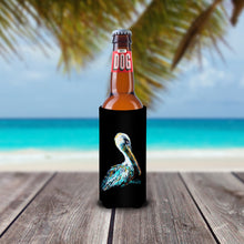 Load image into Gallery viewer, Dressed in Black Pelican Slim Can Hugger – Fun &amp; Functional Drink Coolers MW1195MUK