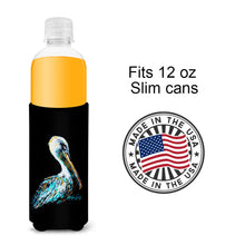Load image into Gallery viewer, Dressed in Black Pelican Slim Can Hugger – Fun &amp; Functional Drink Coolers MW1195MUK