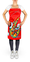 Load image into Gallery viewer, Happy Holidays Shrimp Apron – Artist-Designed Kitchen, BBQ &amp; Craft Apron MW1197APRON