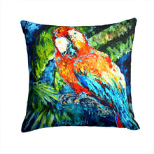 Load image into Gallery viewer, Yo Yo Mama Parrot Canvas Throw Pillow - 14x14 Decorative Pillow – Art for Your Home &amp; Patio MW1204PW1414