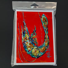 Load image into Gallery viewer, Shrimp Boil Greeting Cards - Blank Note Cards – 8-Pack of Artist-Designed Cards with Envelopes