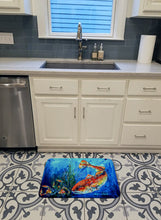 Load image into Gallery viewer, Scattered Red Fish Machine Washable Memory Foam Mat MW1214RUG