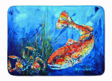 Load image into Gallery viewer, Scattered Red Fish Machine Washable Memory Foam Mat MW1214RUG