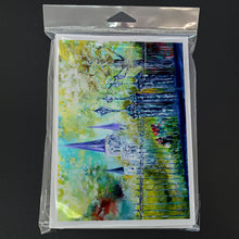 Load image into Gallery viewer, St Louis Cathedrial Across the Square Greeting Cards - Blank Note Cards – 8-Pack of Artist-Designed Cards with Envelopes