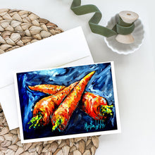 Load image into Gallery viewer, Carrots Only Three Needed Greeting Cards - Blank Note Cards – 8-Pack of Artist-Designed Cards with Envelopes