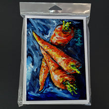 Load image into Gallery viewer, Carrots Only Three Needed Greeting Cards - Blank Note Cards – 8-Pack of Artist-Designed Cards with Envelopes