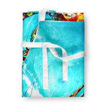 Load image into Gallery viewer, All That Jazz Teal Shrimp Apron – Artist-Designed Kitchen, BBQ &amp; Craft Apron MW1242APRON