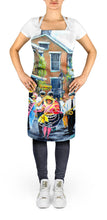 Load image into Gallery viewer, New Orleans French Quarter Frolic Apron – Artist-Designed Kitchen, BBQ &amp; Craft Apron MW1246APRON