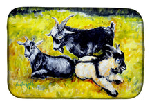 Load image into Gallery viewer, Three Goats Dish Drying Mat – Absorbent, Artistic Kitchen Essentials MW1266DDM