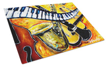 Load image into Gallery viewer, All That Jazz Glass Cutting Boards – Durable, Decorative Kitchen Art Large MW1267LCB