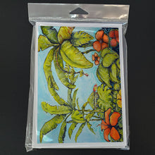 Load image into Gallery viewer, Banana Cabana Greeting Cards - Blank Note Cards – 8-Pack of Artist-Designed Cards with Envelopes