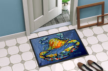 Load image into Gallery viewer, Blue Gray Kinda Day Crab Doormat - 18x27 Decorative Floor Mat – Indoor/Outdoor Rug with Artistic Flair MW1269MAT