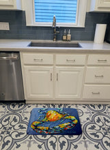 Load image into Gallery viewer, Blue Gray Kinda Day Crab Machine Washable Memory Foam Mat MW1269RUG