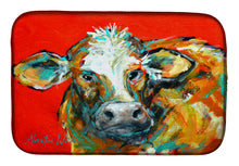 Load image into Gallery viewer, Caught Red Handed Cow Dish Drying Mat – Absorbent, Artistic Kitchen Essentials MW1272DDM