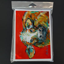Load image into Gallery viewer, Caught Red Handed Cow Greeting Cards - Blank Note Cards – 8-Pack of Artist-Designed Cards with Envelopes