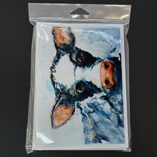 Load image into Gallery viewer, Cow Lick Black and White Cow Greeting Cards - Blank Note Cards – 8-Pack of Artist-Designed Cards with Envelopes