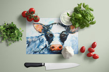 Load image into Gallery viewer, Cow Lick Black and White Cow Glass Cutting Boards – Durable, Decorative Kitchen Art Large MW1273LCB