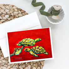 Load image into Gallery viewer, Drifting Home Turtles Greeting Cards - Blank Note Cards – 8-Pack of Artist-Designed Cards with Envelopes