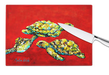 Load image into Gallery viewer, Drifting Home Turtles Glass Cutting Boards – Durable, Decorative Kitchen Art Large MW1274LCB
