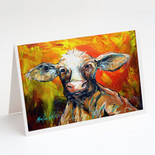Load image into Gallery viewer, Happy Cow Greeting Cards - Blank Note Cards – 8-Pack of Artist-Designed Cards with Envelopes