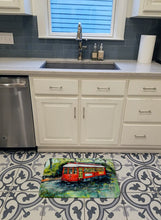 Load image into Gallery viewer, Little Red Street Car Machine Washable Memory Foam Mat MW1278RUG