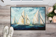 Load image into Gallery viewer, The Last Mile Sail boats Doormat - 24x36 Decorative Floor Mat – Indoor/Outdoor Rug with Artistic Flair MW1283JMAT